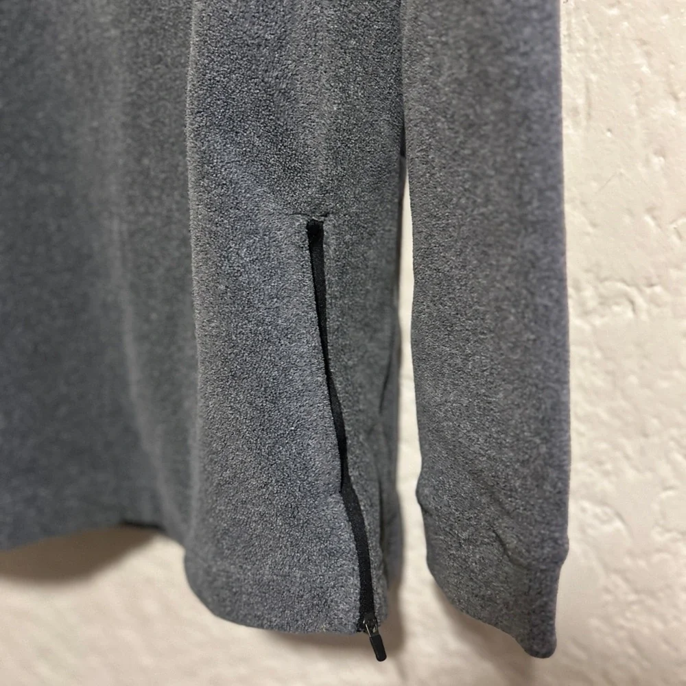 Nike Therma‎ Dri-Fit Tunic Cozy Gray Cowl Neck Sweater pocket fleece size Small